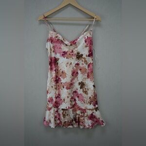 NWT Sadie & Sage Pink and Cream Floral Dress